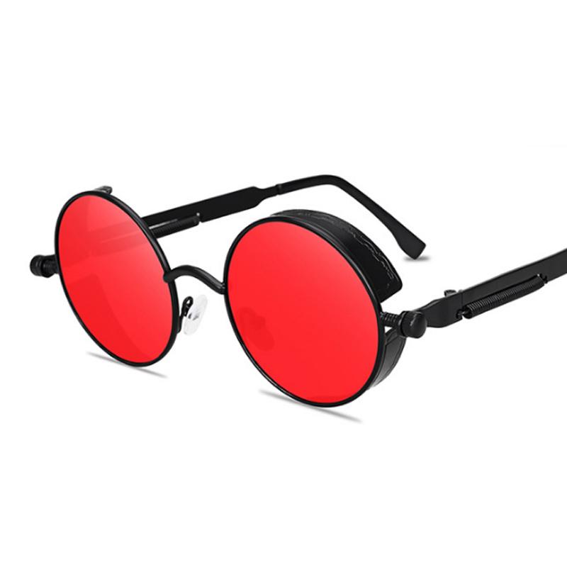 Classic Vintage Steampunk Sunglasses Man Woman Brand Designer Round Punk Sun Glasses Male Female Retro Fashion Oculos De Sol