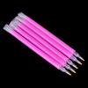 5Pcs/Set Dual-Ended Nail Art  Gem Picker Pink Dotting Pen Manicure