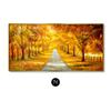 Neue Chinesische Goldene Meile Leinwand Malerei Wand Kunst Gelb Gold Baum Straße Poster Drucke für Wohnzimmer Schlafzimmer Dekoration Cuadros