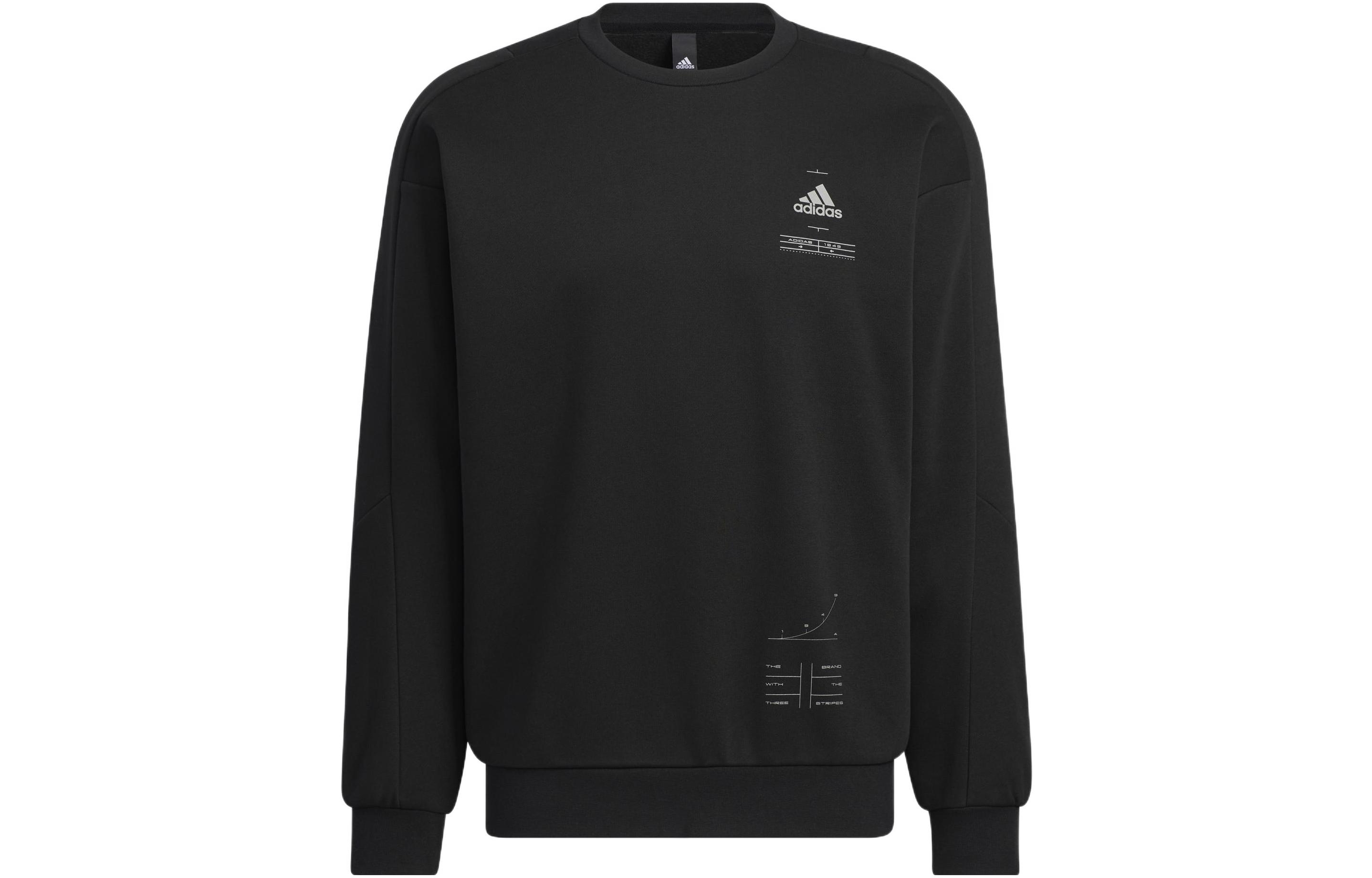 

Adidas Sweatshirts Men s Black Crew Neck Moderate Regular HN9021 XL