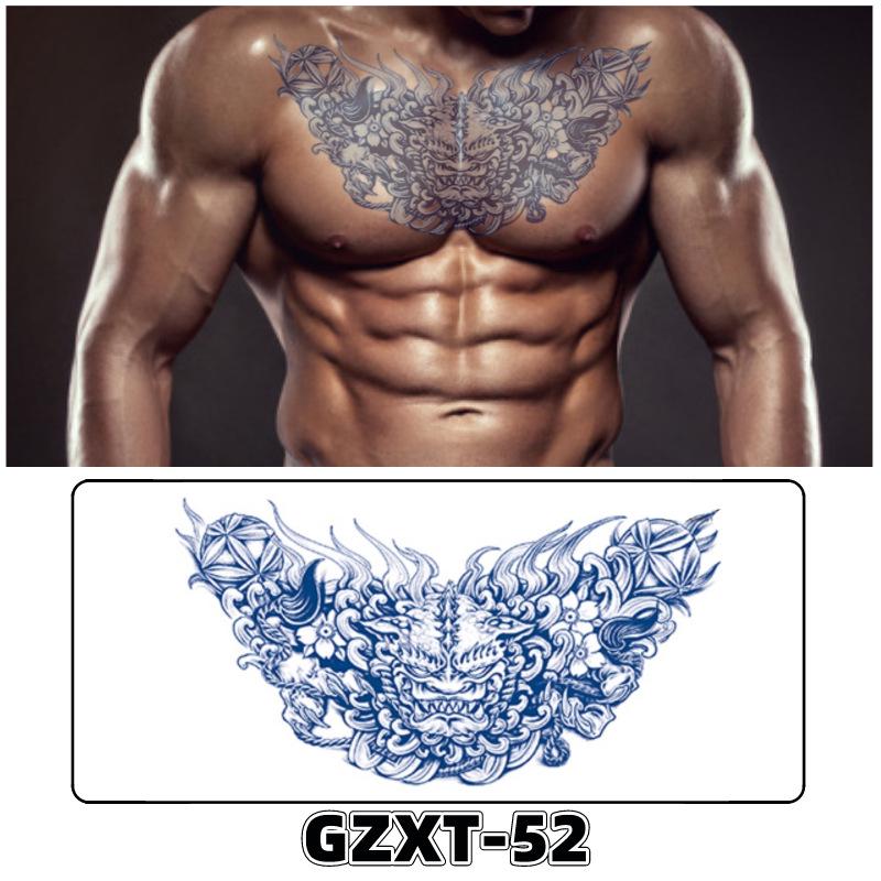 Waterproof Herbal Semi-Permanent Flower & Wings Sleeve Tattoo Sticker