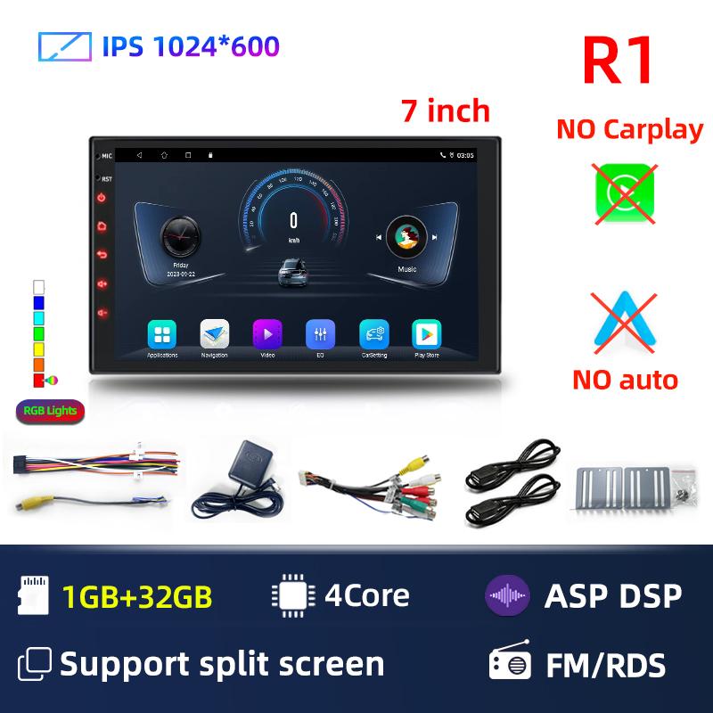 

7 9 10 Android14 2Din QLED IPS автомобильное радио Авторадио 2 Din Универсальный стерео WIFI GPS мультимедийный плеер для Nissan Toyota Kia VW