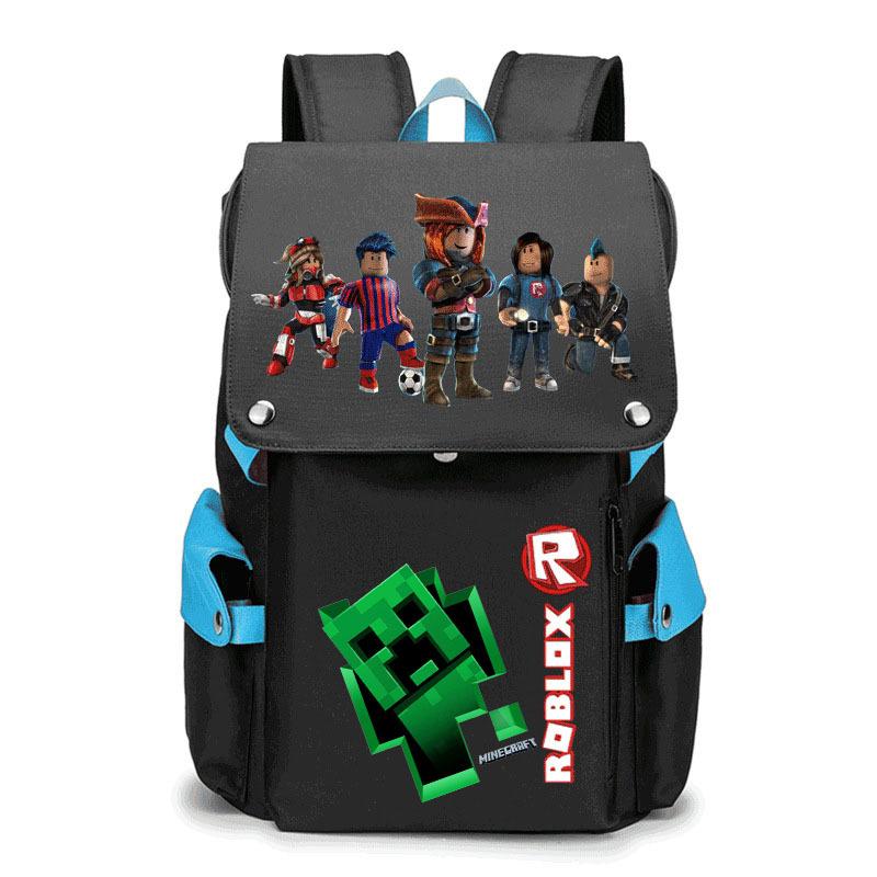 2024 New Student School Bag Robles Printed Backpack Canvas Backpack Men and Women