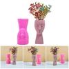 Artistic Figure Flowerpot Molds Cements Mould Silicone Texture for Flower Vase