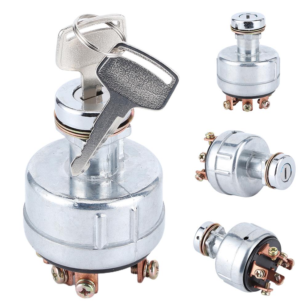 Ignition Switch with 6 Terminal Wire Digger Tractor Mower 2 Keys Fit for Kobelco SK200‑3  SK200‑5  SK120‑5