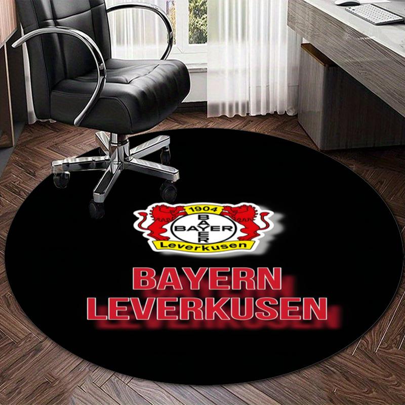 Personalized Bayer Leverkusen Round Chair Office Rug - Perfect for Mat, Office Chair & More - Ideal Gift for Birthdays and Holidays