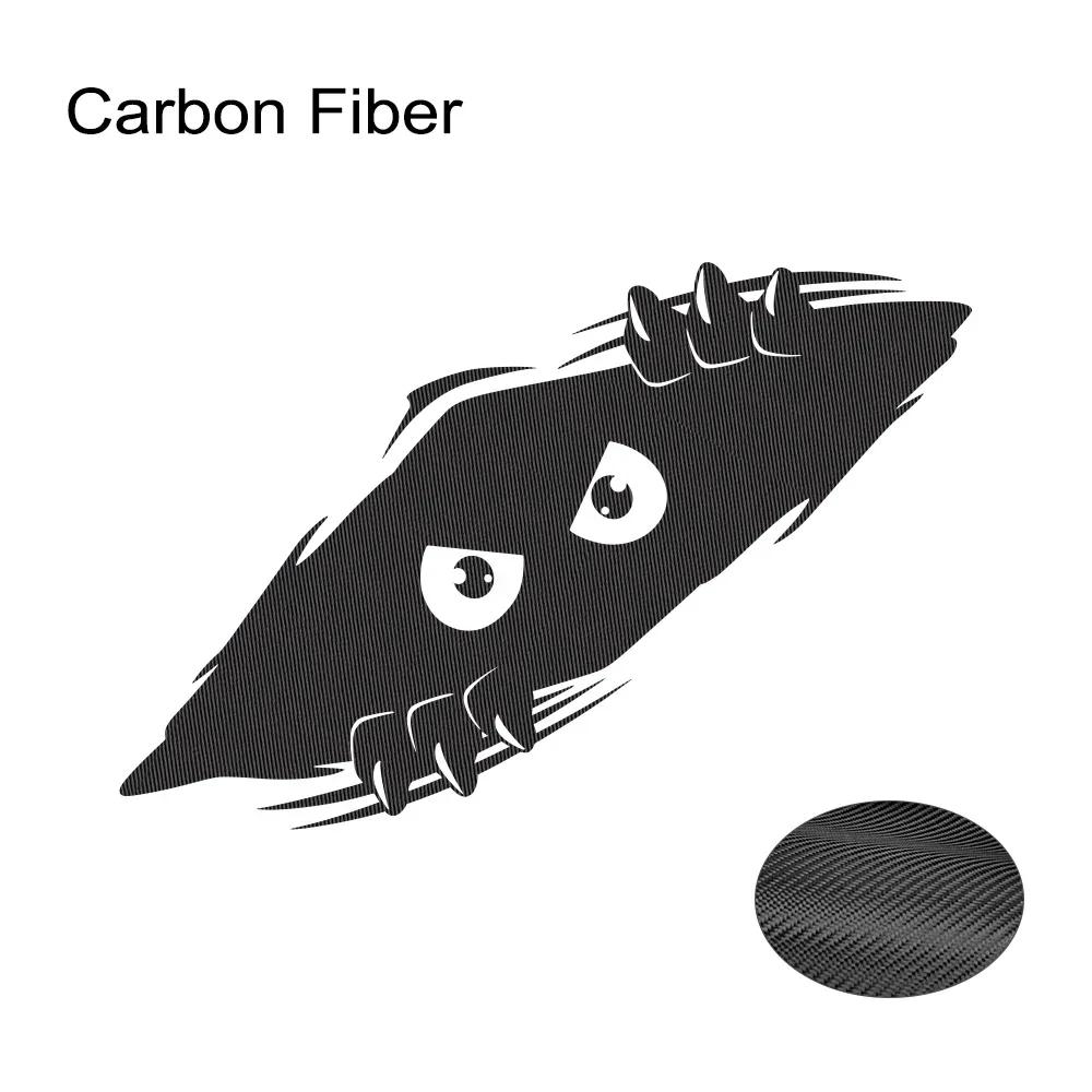 Выгравированные Креативные Глаза Наклейка на Автомобиль Смешные Наклейки Виниловые Водонепроницаемые Наклейки Для Окна Боковой Части Кузова Универсальный Стайлинг D607-1PCS