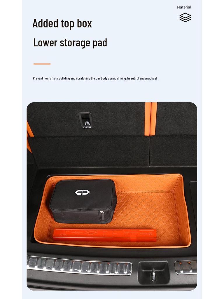 Full Coverage Nappa Leather Trunk and Backrest Mat for 2024/25 AITO M9 Five/Six-Seater