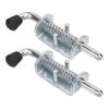 2PCS 6 Inch Spring Loaded Latch Pin Heavy Duty Latch Pin Door Lock for Tailgate Trailer Carriage Garage