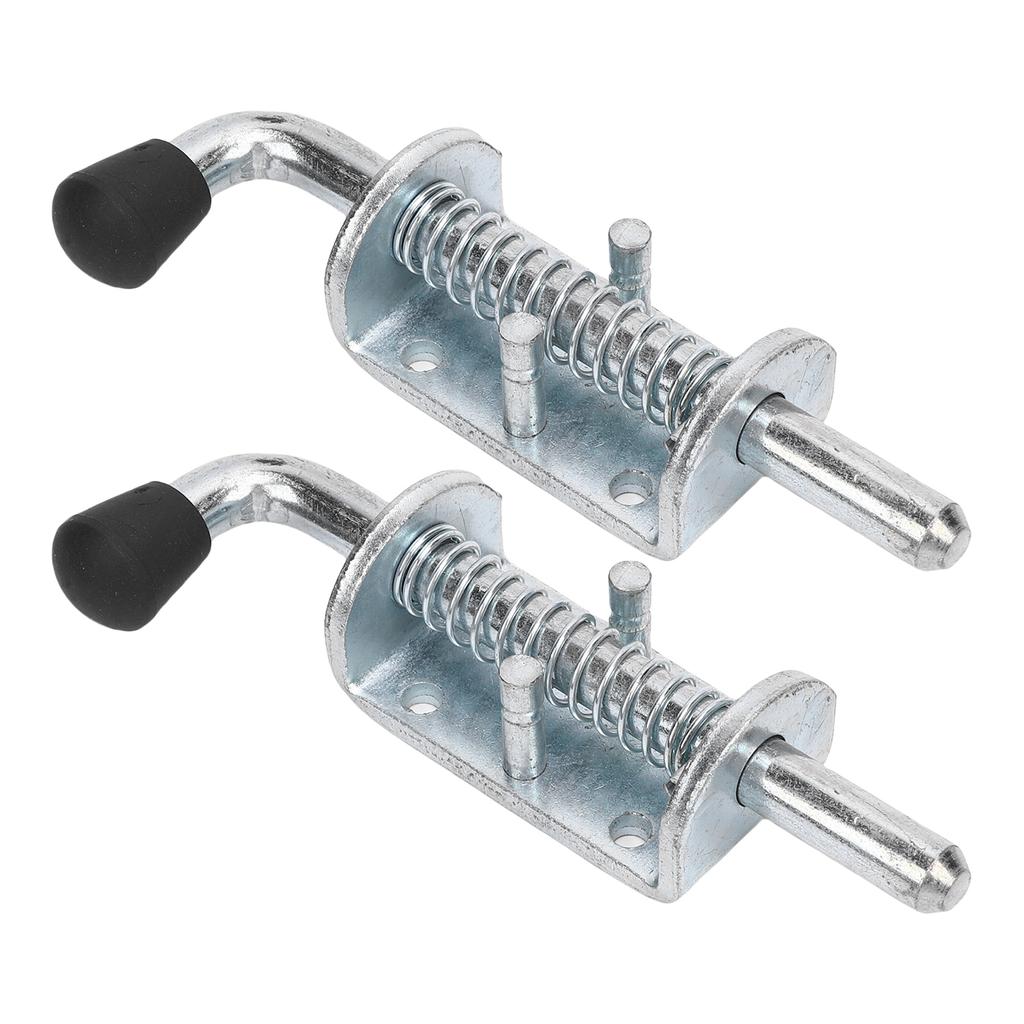 2PCS 6 Inch Spring Loaded Latch Pin Heavy Duty Latch Pin Door Lock for Tailgate Trailer Carriage Garage