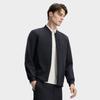 Fila White Fashion Simple Classic Retro Casual Light Business Versatile Comfortable Textured Woven Jacket Men Jackets Legendary-Blue F11M613702FNV