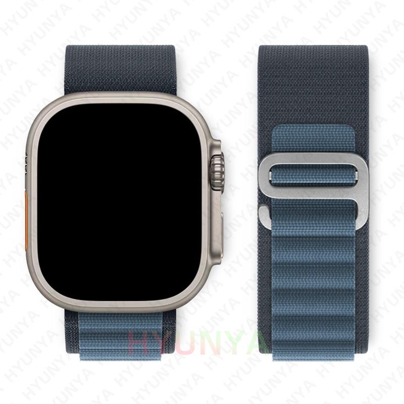 Alpine Λουράκι για Apple Watch Band Σειρά 10 9 8 7 SE Ultra 2 41mm 42mm 45mm 46mm 49mm 40mm 44mm IWatch Correa Λουράκι Ρολόι Βραχιόλι