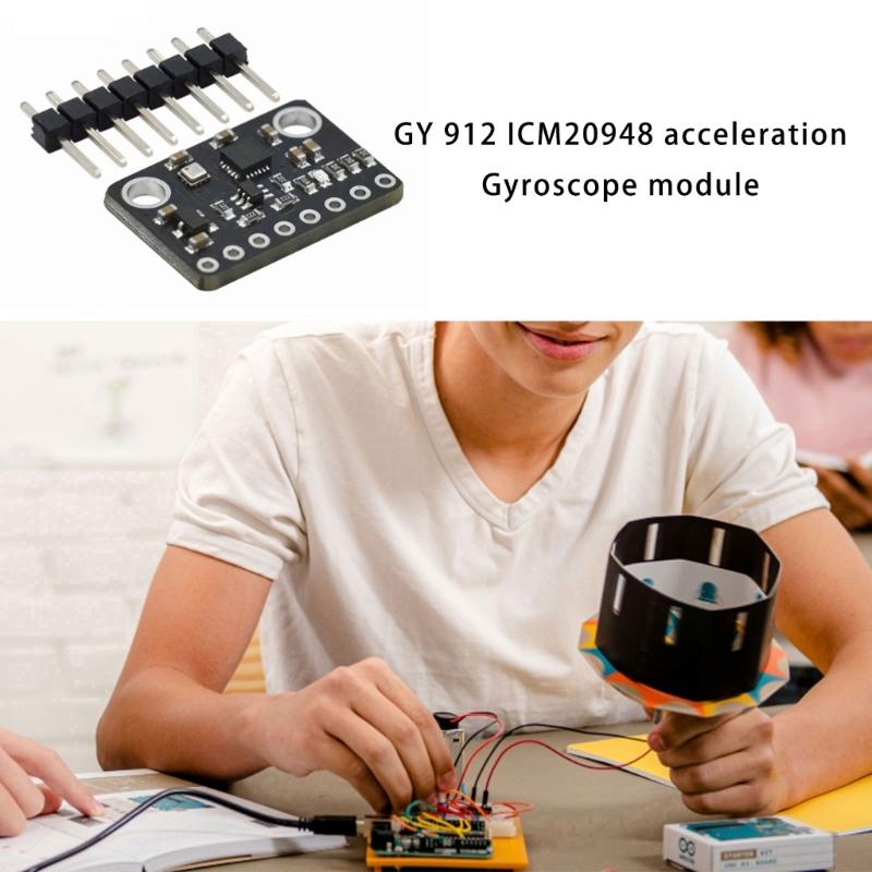 GY-912 ICM20948 10DOF Motion Accelerometer Compasses Trackings Module I2C SPI Interfaces For Robotics