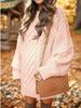 European & American Women's Oversized Cable Knit Sweater Dress - Round Neck, Long Sleeve, Mid-Length, Warm