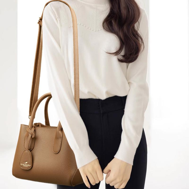 Women's Bag Fashion Commuter Middle-aged Mother Portable Tote Bag Large Capacity Messenger Women's Bag