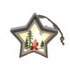Glowing Wooden Christmas Tree Ornament Gift