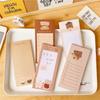 Papeterie Kawai Célébrité Internet Biscuit Ours Mignon Mignon Bloc-notes long ours mignon livre d'étudiant cahier portable Fournitures scolaires