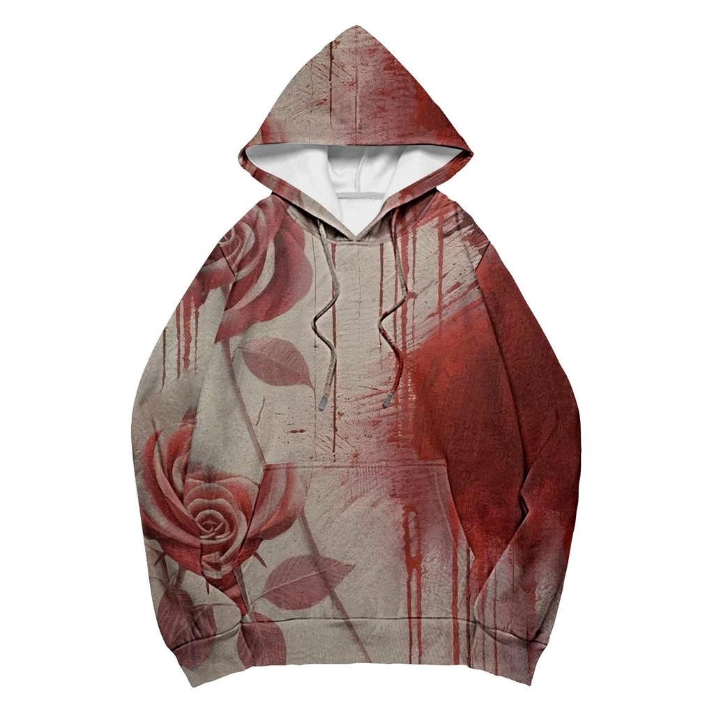 Women's Fashion Hooded Long Sleeve Sweatshirt for Casual Wear