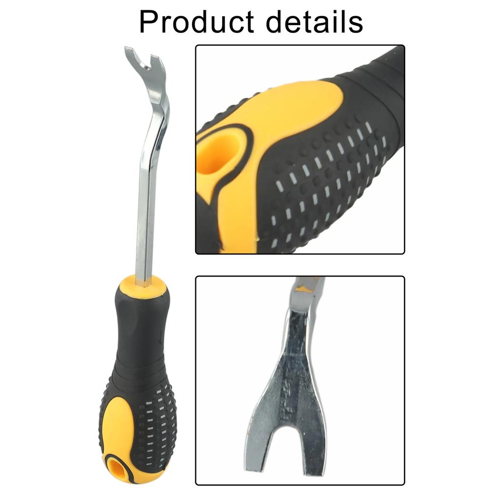 Tire Repair Tool Fastener Removal Tool Preserves Weatherstripping Integrity 220 Mm Length Chrome-vanadium Steel For Shoe Repair