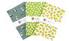 Irodori Komon Tenugui Pattern Hand Green 33 X 88m (Small Towels) Set, Fray-Resistant, 3-Piece Set,