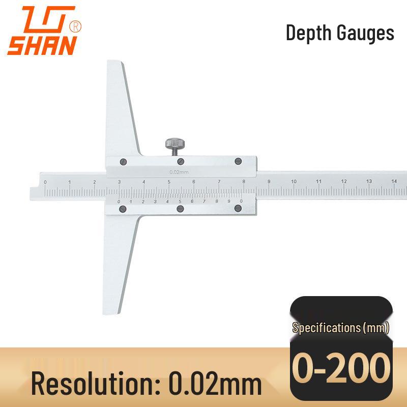 Guilin Vernier Single Hook Depth Caliper 0-300mm