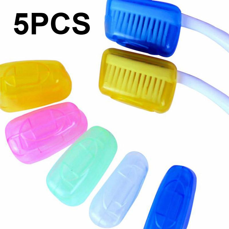 

5Pcs/Set Portable Toothbrush Head Cover Travel Outdoor Tooth Brush Cover onesize