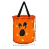 Torba Tote z Dynią na Halloween, Podświetlana Rączka LED, Wielokrotnego Użytku Torba na Cukierki na Trick or Treat dla Dzieci, Dekoracja na Imprezę, Prezent
