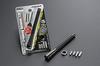Fortune JDM Real Carbon Grooved Antenna 120 Black Carbon with Black Top/Bottom JGA-120BB