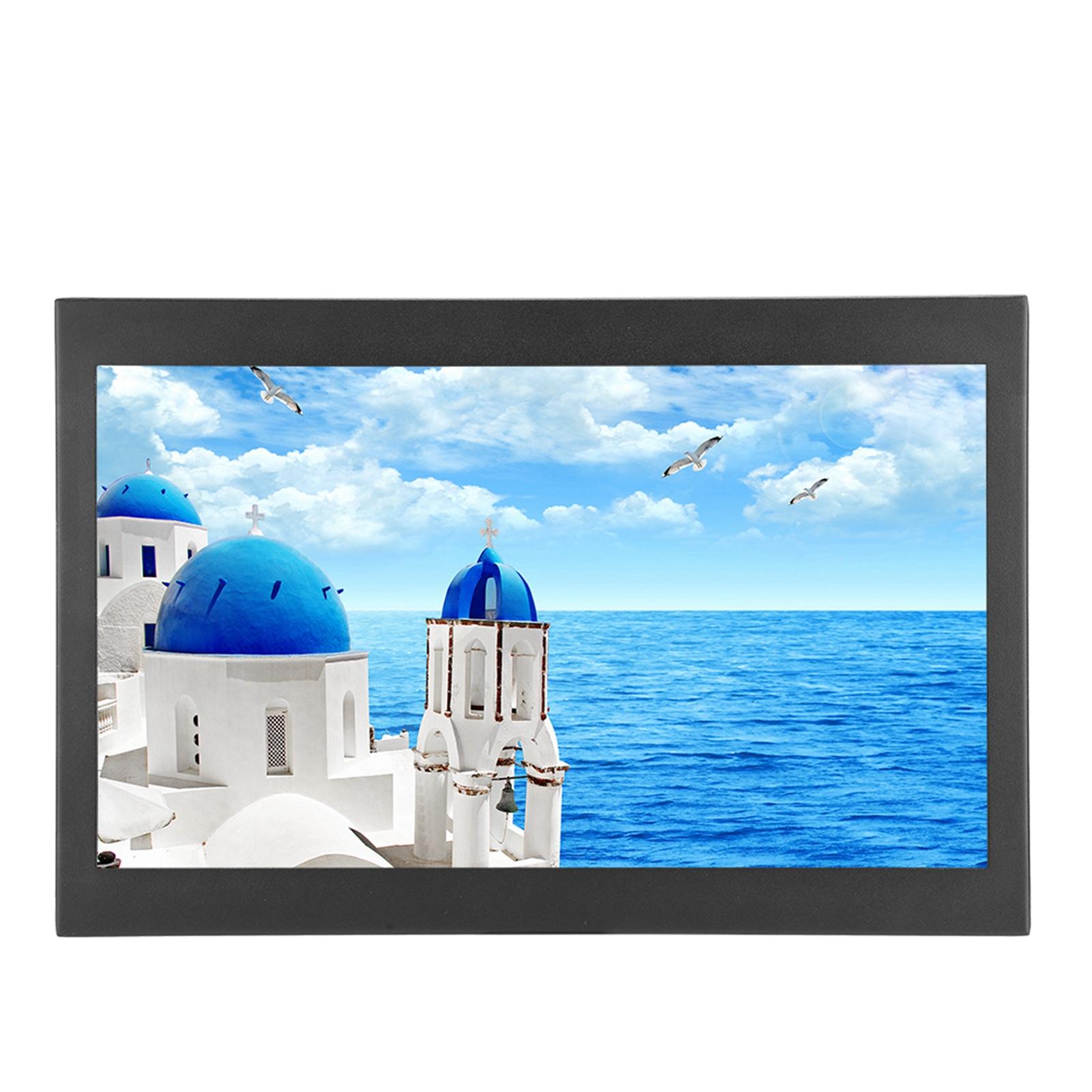 

13,3-дюймовый Full HD 16:9 широкоэкранный цельнометаллический встраиваемый промышленный монитор с полным интерфейсом ввода EU Plug