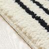 Thickened Blue & Black Striped Non-Slip Carpet Mat: Water-Absorbent, Wear-Resistant for Bedroom or Bathroom.