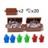 Moc Treasure Box Cash Dollar Coin Diamond Ore Gold Silver Cash Money Compatible 28556 30153 30385 3069 City Building Blocks Kids