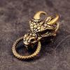 Brass Zodiac Dragon Statue Retro Feng Shui Ornament Luck Success Blessing Perfect for Housewarming New Home Gift