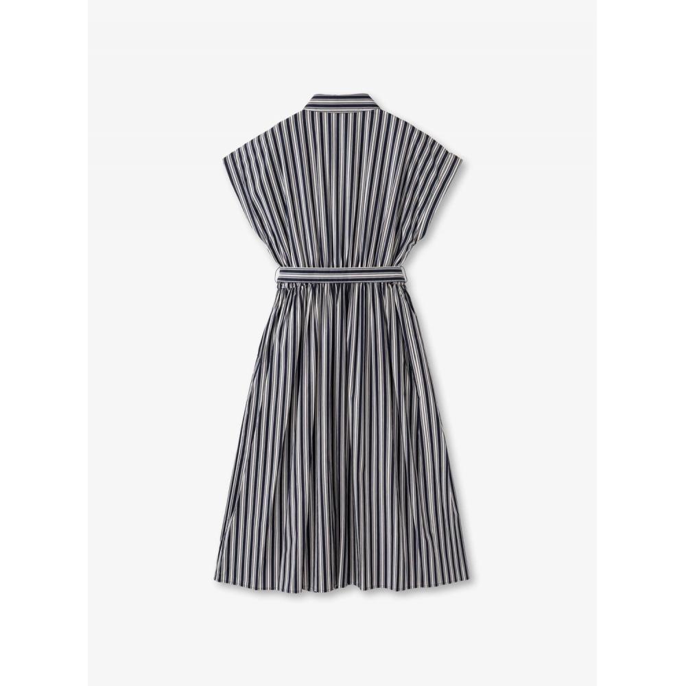 Michael Kors Striped Cotton Poplin Midi Dress Jt683pslun6990 Midi Midi Dress Midi