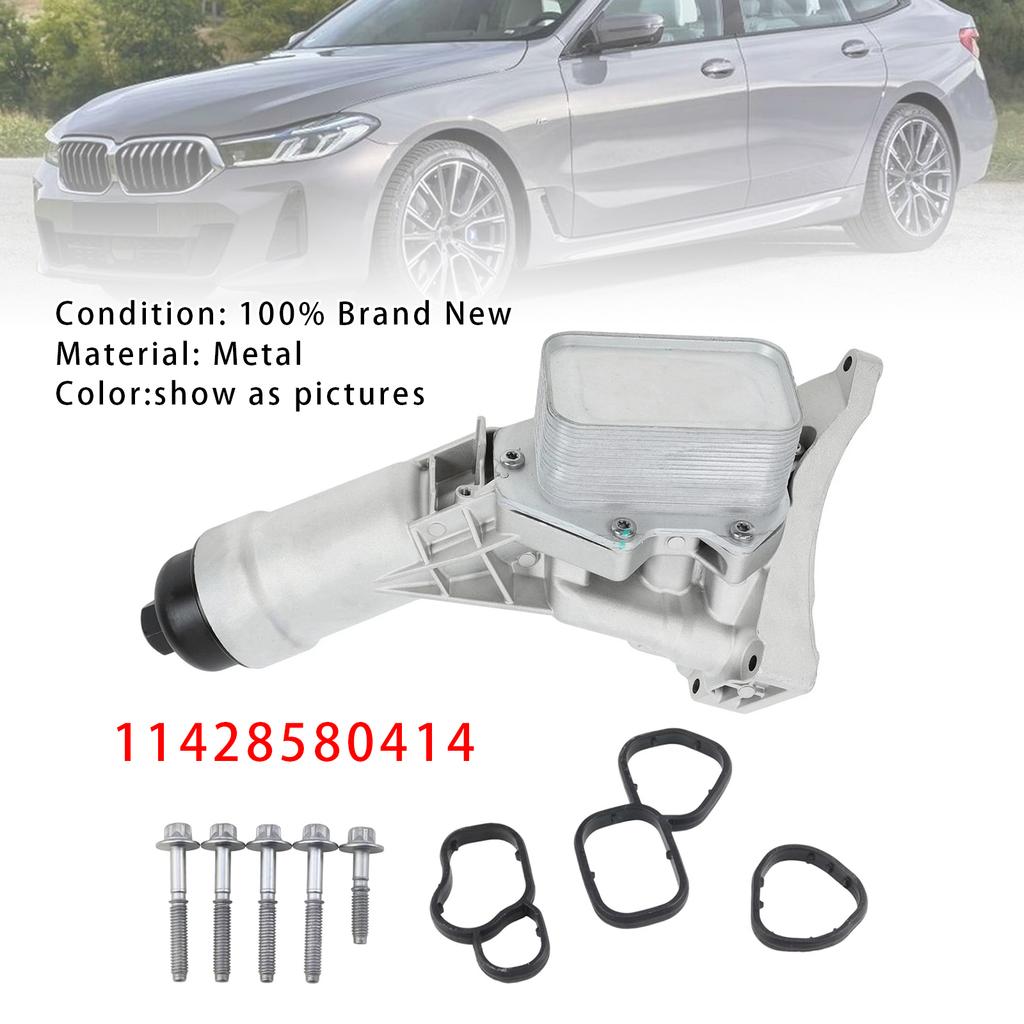 11428580414 Oil Filter Housing Oil Cooler For BMW 230i 330i 430i 530e 530i 21-25