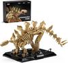 Nifeliz Stegosaurus Skeleton Building Blocks, Dinosaur Fossil Toy for Adults, Building Blocks Model for Office/Home Decor | Birthday Gift (665 Pieces,
