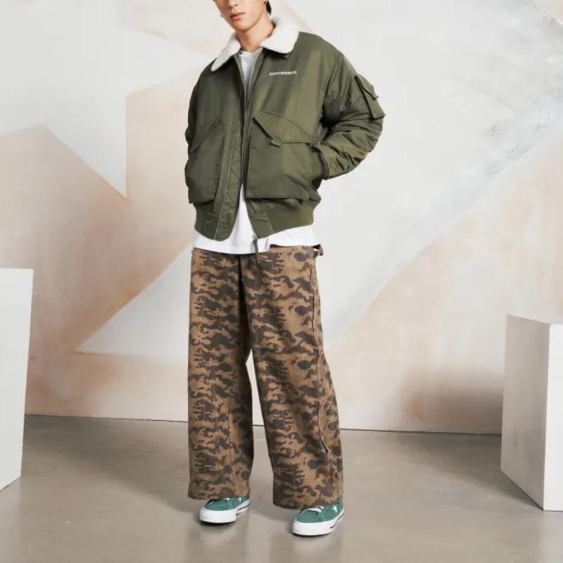 New Converse Jackets Coats Men's Green 10026921-A02