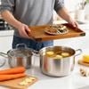 Wooden Serving Tray with Handles Wood Tea Tray Food Tray for Breakfast Coffee Dessert Snack Platter Home Coffee Table