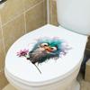 Crazy And Funny Bird Toilet Stickers Wall Sticker Refrigerator Decor Car Decals Bright Wall For Home