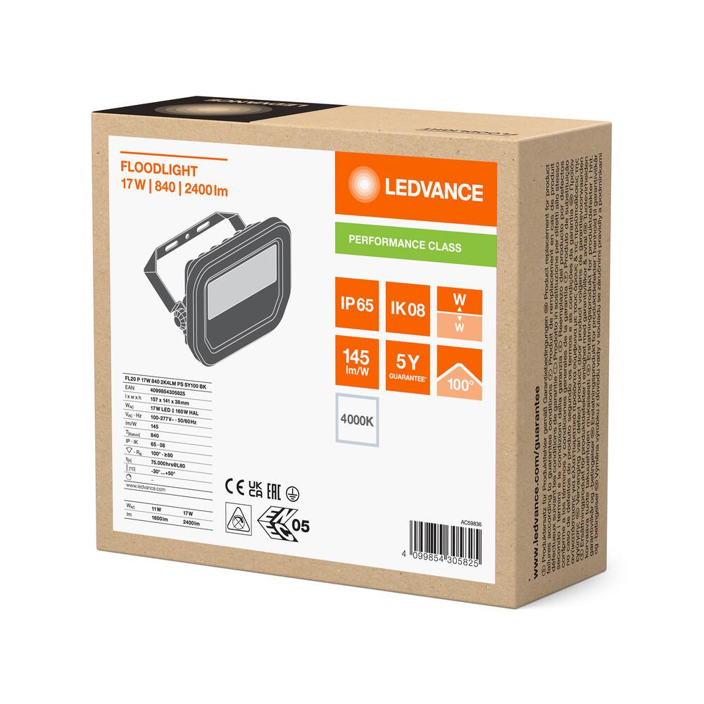 Floodlight 20 P 17W 2K4LM 840 PS SY100 BK Universal Floodlight