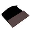 Triangular Folding Glasses Case High-Grade Leather Wood Box Plain Mirror Sunglasses Storage