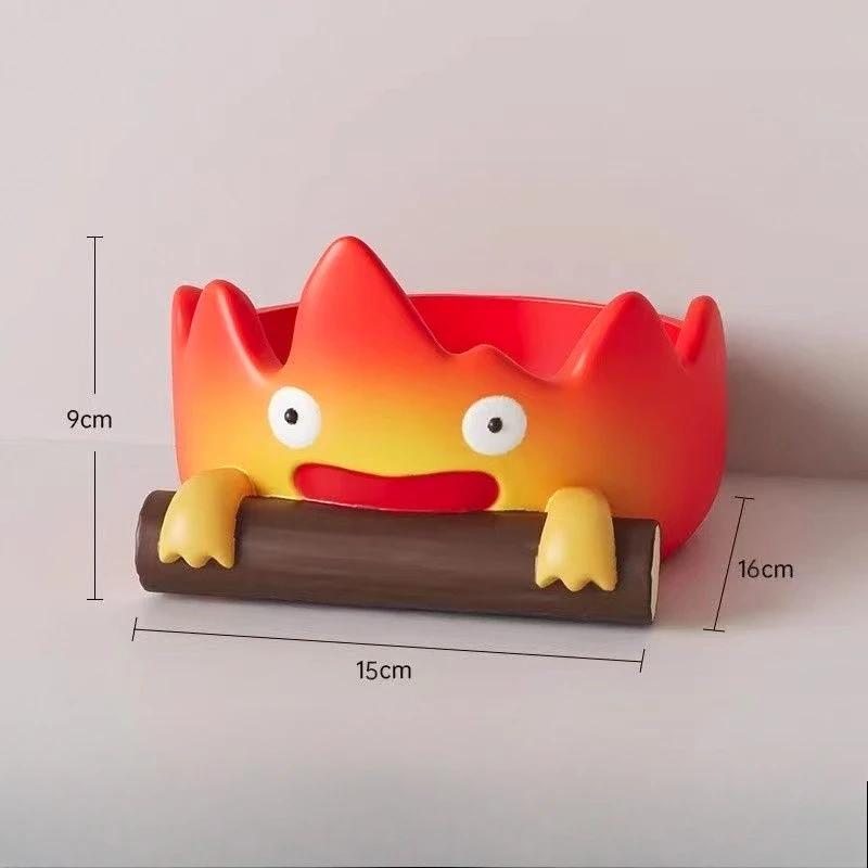 

Casifa Resin Cartoon Fire Person Tray Creative Anime Key Holder Storage Indoor Outdoor Decor Perfect for Christmas HalloweenGift