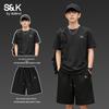 Baleno Men's S&K Pure Cotton T-Shirt & Casual Shorts Set