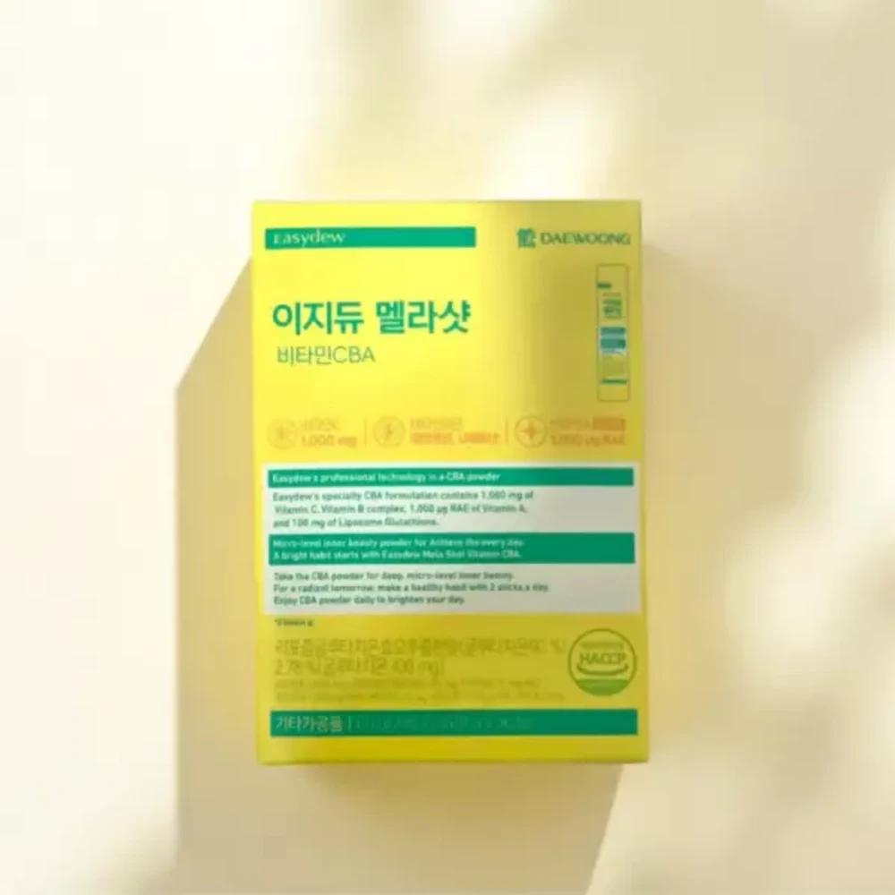 EasyDew Melashot Oral Vitamin CBA Glutathione 30 Sachets 1 Box 1 pcs