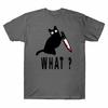 Gift Murderous Tee With Tshirt Black What Cat Knife Lovers Funny Cat Unisexs Cat