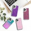 Pink Glitter Pattern Phone Case For iPhone 17,16,15,14,13,12,11 Pro,Max,Plus,X,XS,XR,SE4,E Mini Transparent Soft Cover