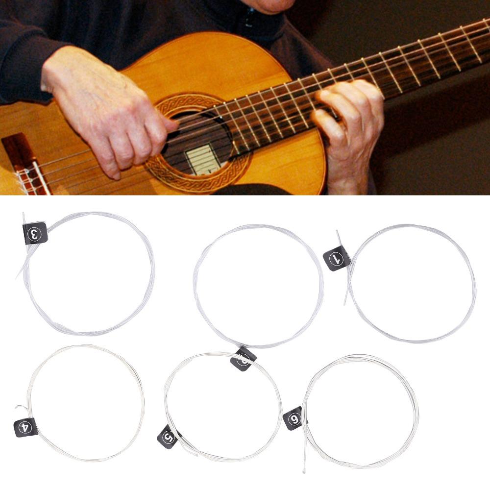 3Sets Nylon Core Classical Guitar Strings Silver Full Set Strings For Guitarists