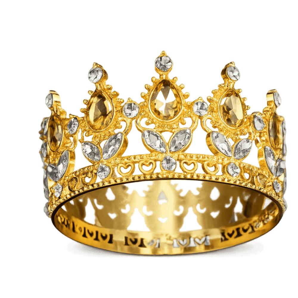 

Vintage Wedding Tiara Elegant Queen Crown Lady Girl Rhinestone Headband Prom Event Gold&shallow coffee