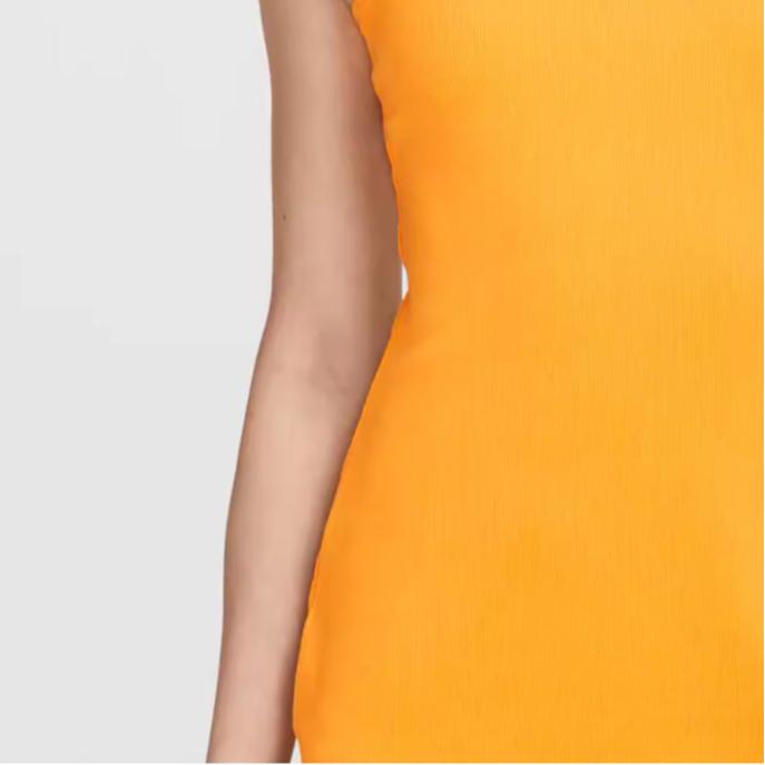 Nike Slim-Fit Sleeveless Dress Women Dress Sundial-Yellow FN4158-717