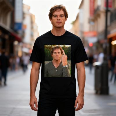 Dexter Morgan Harrys Code Vintage Washed T-Shirts Herren Damen Kleidung Lässige Oversized T-Shirts Mode Gothic Baumwoll-T-Shirt