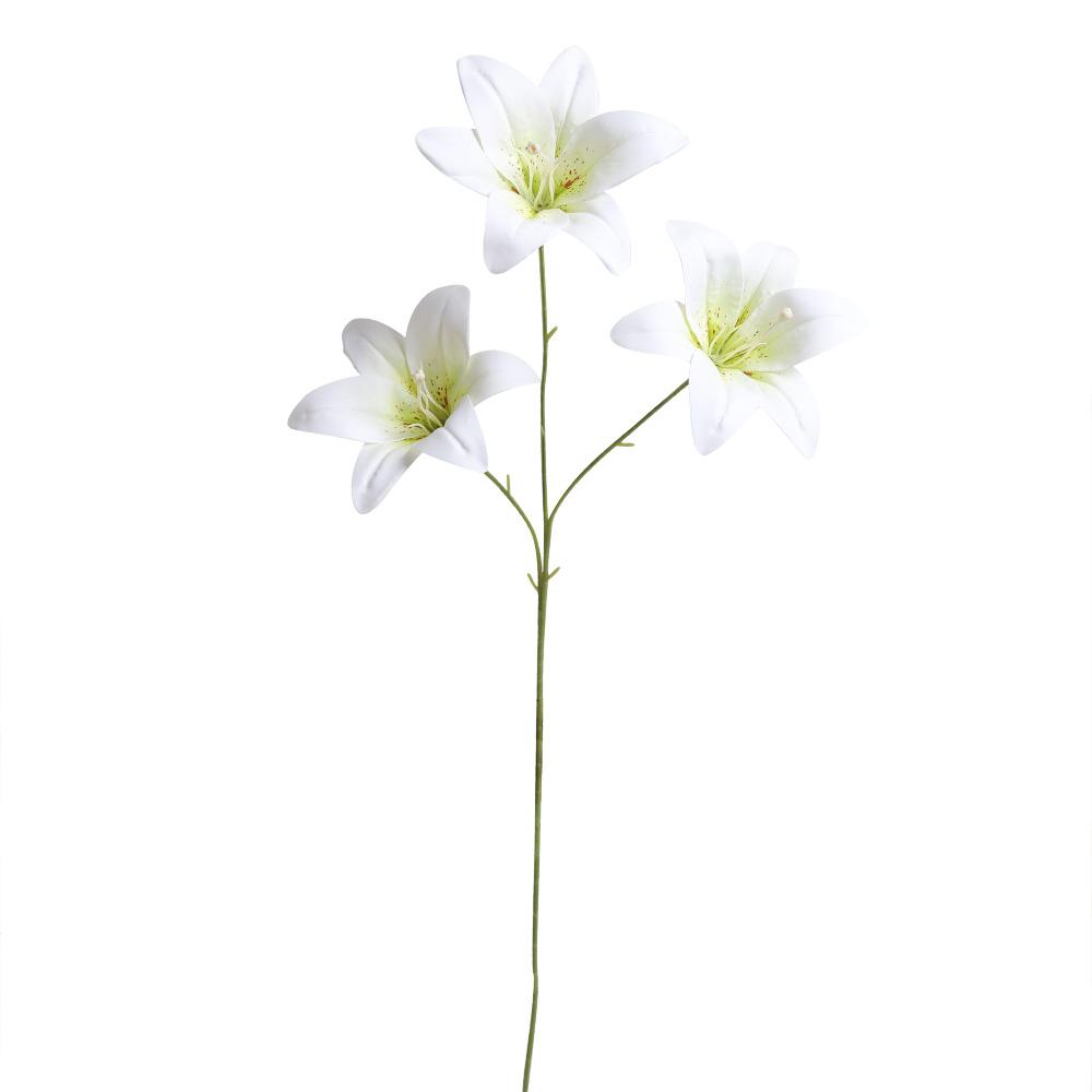 

1Pcs Lily Artificial Flowers Bouquet Silk Fake Flower for Home Room Decor Garden Wedding Marriage Decoration Vase Party Supplies